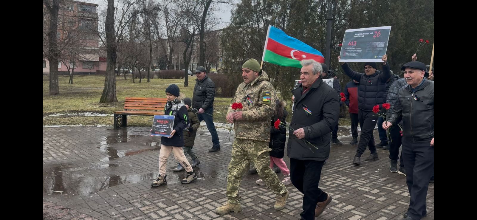Azerbaijani diaspora in Ukraine commemorates Khojaly genocide victims (PHOTO)