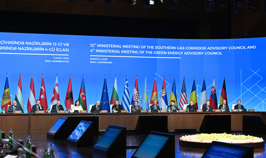 President Ilham Aliyev addresses 12th Southern Gas Corridor Advisory Council Ministerial Meeting and 4th Green Energy Advisory Council Ministerial Meeting (PHOTO/VIDEO)