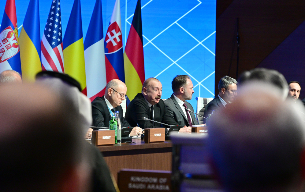 President Ilham Aliyev addresses 12th Southern Gas Corridor Advisory Council Ministerial Meeting and 4th Green Energy Advisory Council Ministerial Meeting (PHOTO/VIDEO)