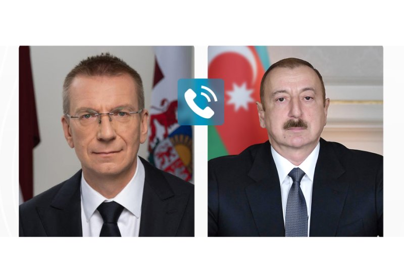 President of Latvia makes phone call to President Ilham Aliyev