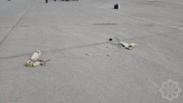Remnants of drone that hit Nakhchivan Airport (PHOTO/VIDEO)