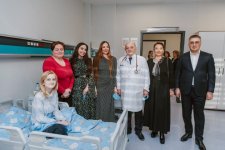 Leyla Aliyeva and Arzu Aliyeva visits Pediatric Unit of “Leyla Medical Center” (PHOTO)