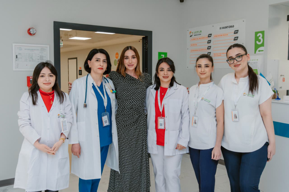 Leyla Aliyeva and Arzu Aliyeva visits Pediatric Unit of “Leyla Medical Center” (PHOTO)