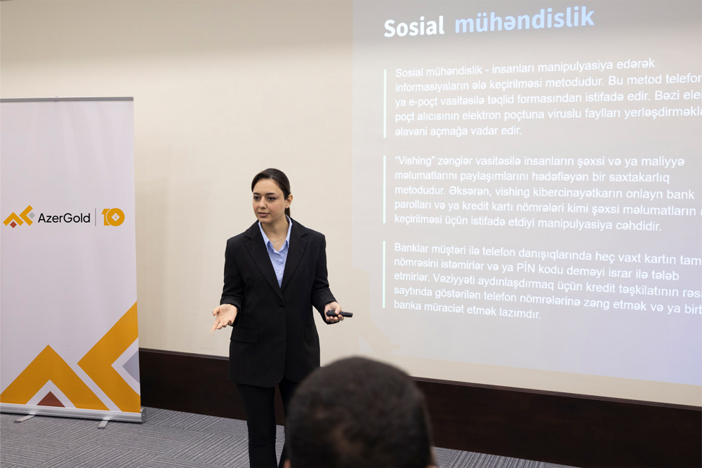 Next cybersecurity training was held at AzerGold CJSC (PHOTO)