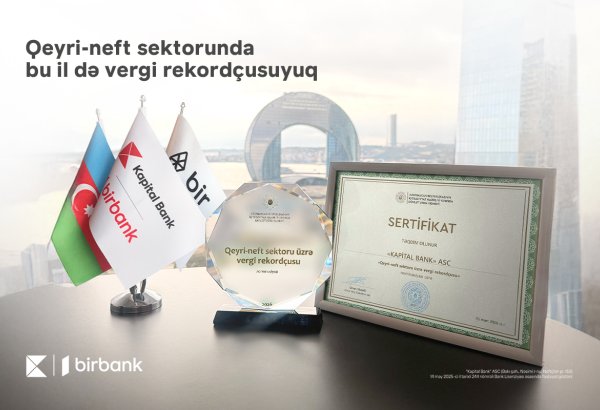 Kapital Bank retains its status as the largest taxpayer in the non-oil sector