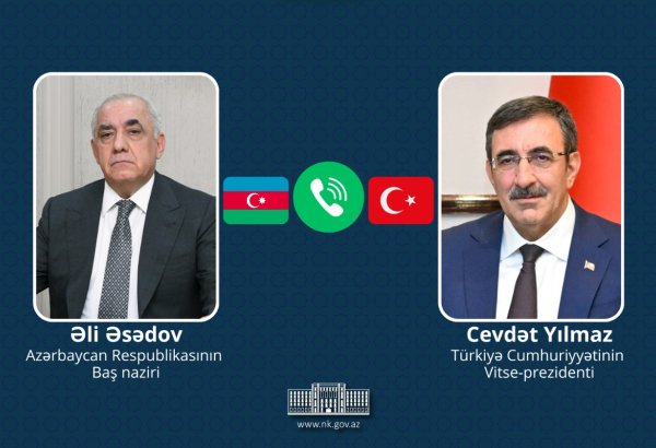 Azerbaijan's PM and Türkiye's Vice President hold phone conversation