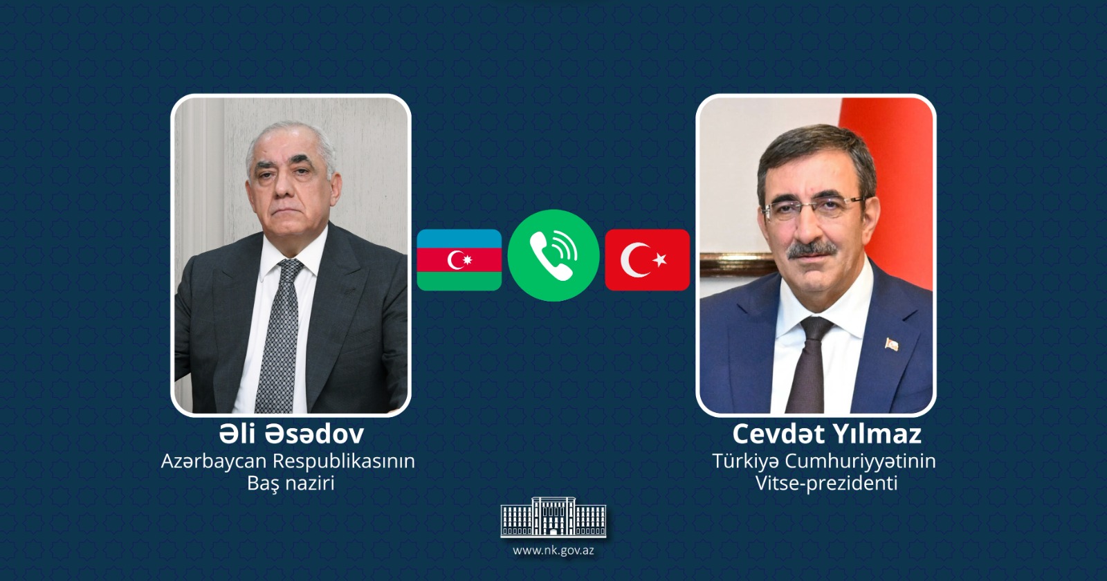 Azerbaijan's PM and Türkiye's Vice President hold phone conversation