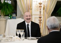 President Ilham Aliyev held expanded meeting with President of European Council during official luncheon (PHOTO)