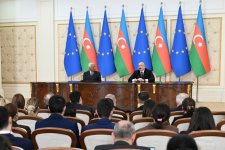 President Ilham Aliyev and President of European Council make press statements (PHOTO/VIDEO)