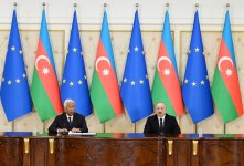President Ilham Aliyev and President of European Council make press statements (PHOTO/VIDEO)