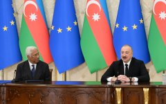 President Ilham Aliyev and President of European Council make press statements (PHOTO/VIDEO)