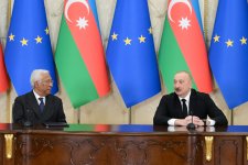 President Ilham Aliyev and President of European Council make press statements (PHOTO/VIDEO)