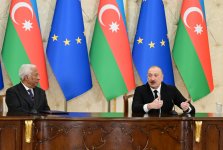 President Ilham Aliyev and President of European Council make press statements (PHOTO/VIDEO)