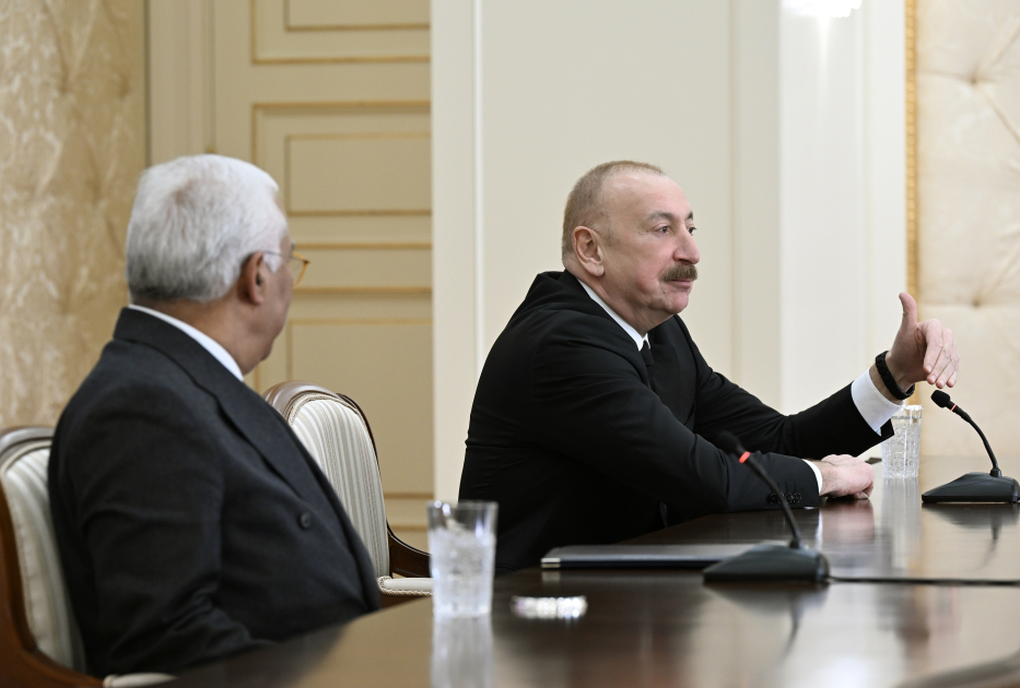 President Ilham Aliyev and President of European Council make press statements (PHOTO/VIDEO)