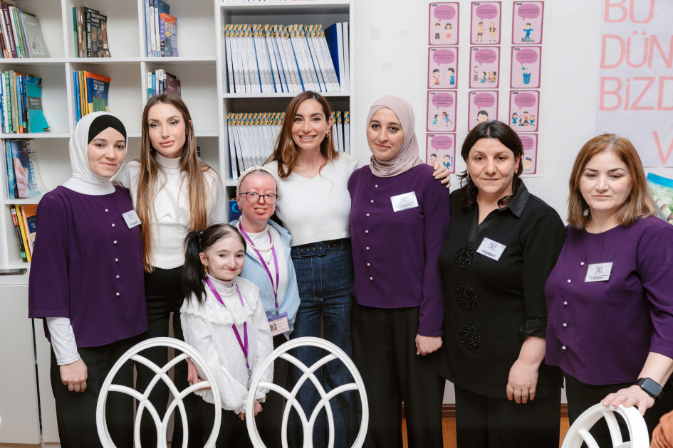 Leyla Aliyeva, Arzu Aliyeva, and Alena Aliyeva visit “Support for Living” Center (PHOTO)