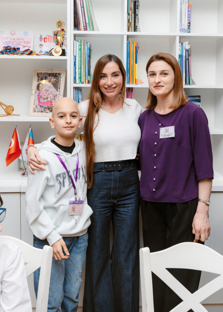 Leyla Aliyeva, Arzu Aliyeva, and Alena Aliyeva visit “Support for Living” Center (PHOTO)