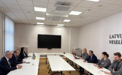 Azerbaijani Parliamentary delegation visits Latvia (PHOTO)