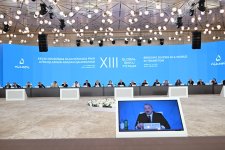 President Ilham Aliyev attends opening ceremony of 13th Global Baku Forum (PHOTO)