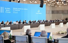 President Ilham Aliyev attends opening ceremony of 13th Global Baku Forum (PHOTO)