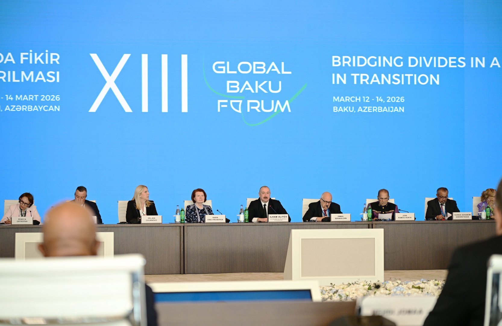 President Ilham Aliyev attends opening ceremony of 13th Global Baku Forum (PHOTO)