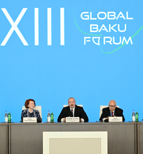 President Ilham Aliyev attends opening ceremony of 13th Global Baku Forum (PHOTO/VIDEO)