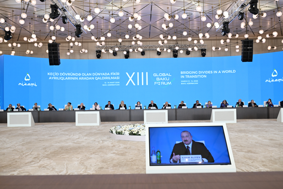President Ilham Aliyev attends opening ceremony of 13th Global Baku Forum (PHOTO/VIDEO)