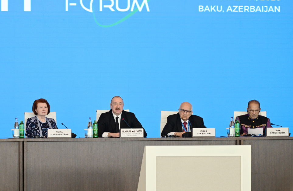 President Ilham Aliyev attends opening ceremony of 13th Global Baku Forum (PHOTO/VIDEO)