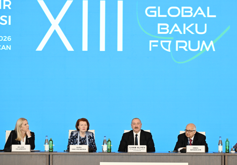 President Ilham Aliyev attends opening ceremony of 13th Global Baku Forum (PHOTO/VIDEO)