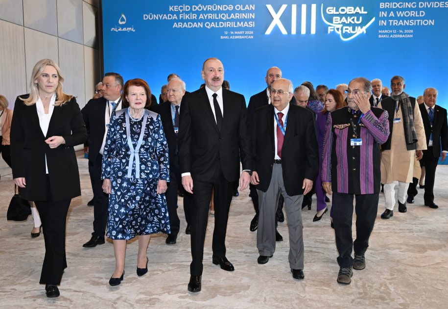 President Ilham Aliyev attends opening ceremony of 13th Global Baku Forum (PHOTO/VIDEO)
