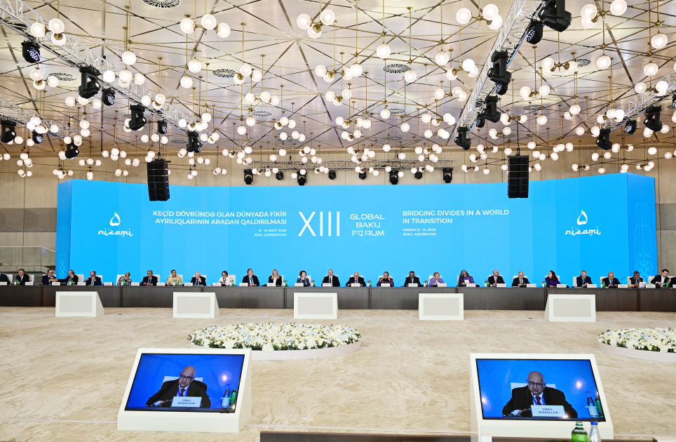 President Ilham Aliyev attends opening ceremony of 13th Global Baku Forum (PHOTO/VIDEO)