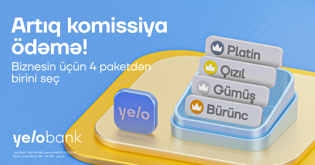 Managing business expenses is easier with Yelo Bank’s tariff packages!