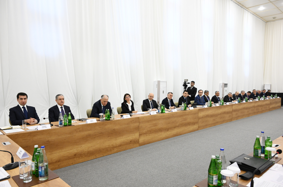 Azerbaijan's Coordination Headquarters holds regular meeting in Khojavand city (PHOTO)