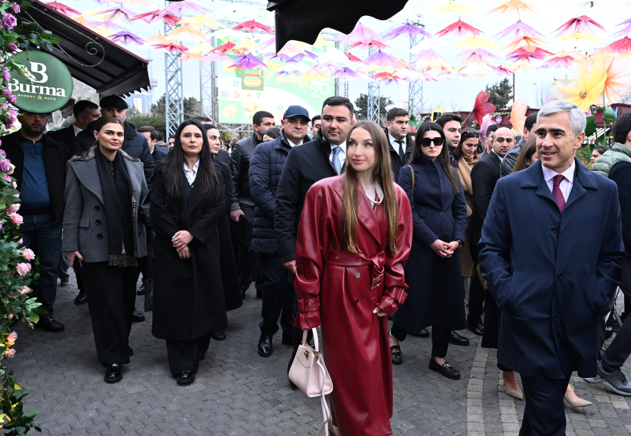 Alena Aliyeva visits Novruz fair (PHOTO)
