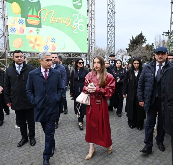Alena Aliyeva visits Novruz fair (PHOTO)