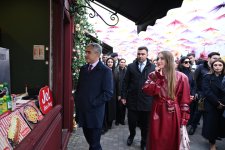 Alena Aliyeva visits Novruz fair (PHOTO)