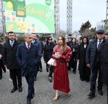 Alena Aliyeva visits Novruz fair (PHOTO)