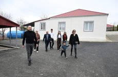 President Ilham Aliyev, First Lady Mehriban Aliyeva inspect restoration of individual houses and infrastructure in Khanoba village of Khojavend (PHOTO/VIDEO)