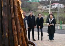 President Ilham Aliyev, First Lady Mehriban Aliyeva inspect restoration of individual houses and infrastructure in Khanoba village of Khojavend (PHOTO/VIDEO)