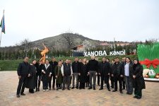 President Ilham Aliyev, First Lady Mehriban Aliyeva inspect restoration of individual houses and infrastructure in Khanoba village of Khojavend (PHOTO/VIDEO)