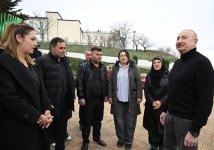 President Ilham Aliyev, First Lady Mehriban Aliyeva inspect restoration of individual houses and infrastructure in Khanoba village of Khojavend (PHOTO/VIDEO)