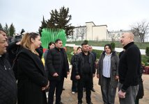 President Ilham Aliyev, First Lady Mehriban Aliyeva inspect restoration of individual houses and infrastructure in Khanoba village of Khojavend (PHOTO/VIDEO)