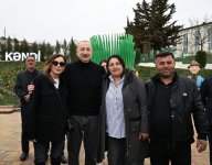 President Ilham Aliyev, First Lady Mehriban Aliyeva inspect restoration of individual houses and infrastructure in Khanoba village of Khojavend (PHOTO/VIDEO)