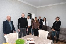 President Ilham Aliyev, First Lady Mehriban Aliyeva inspect restoration of individual houses and infrastructure in Khanoba village of Khojavend (PHOTO/VIDEO)
