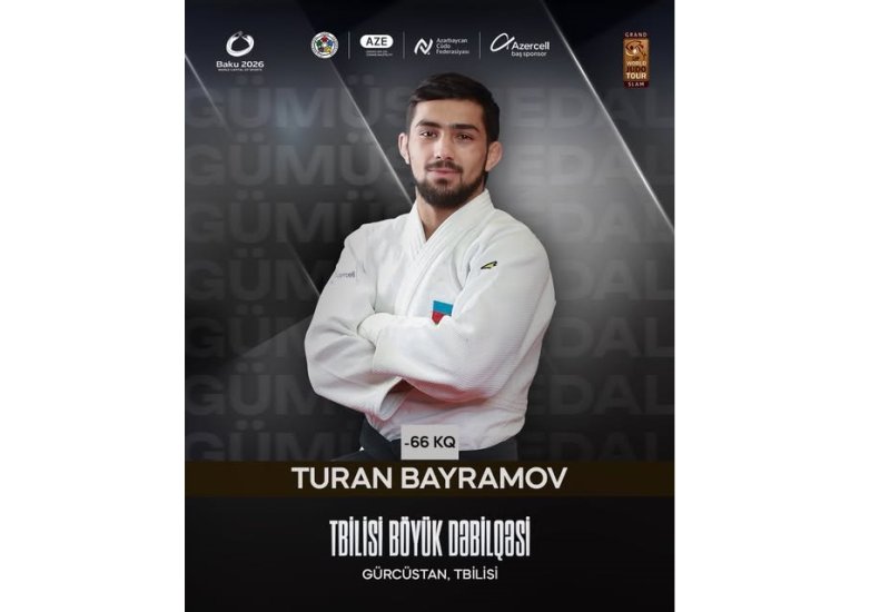 Azerbaijani judoka wins silver medal at Grand Slam tournament