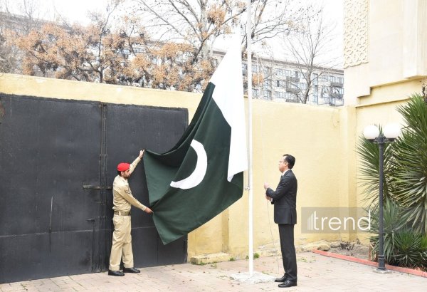 Pakistani Embassy in Azerbaijan marks national day with flag-raising ceremony (PHOTO)