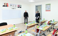President Ilham Aliyev attends opening of new building of Shamakhi European Lyceum (PHOTO)