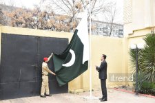 Pakistani Embassy in Azerbaijan marks national day with flag-raising ceremony (PHOTO)