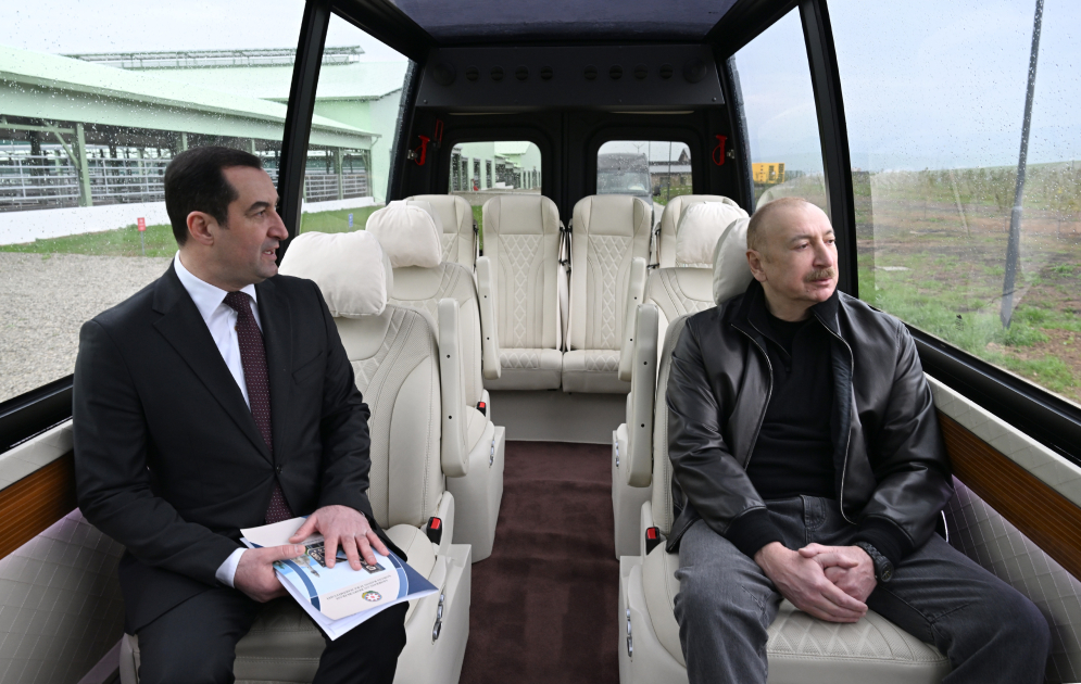 President Ilham Aliyev attends opening of “Shirvan Agro” livestock complex in Shamakhi (PHOTO)