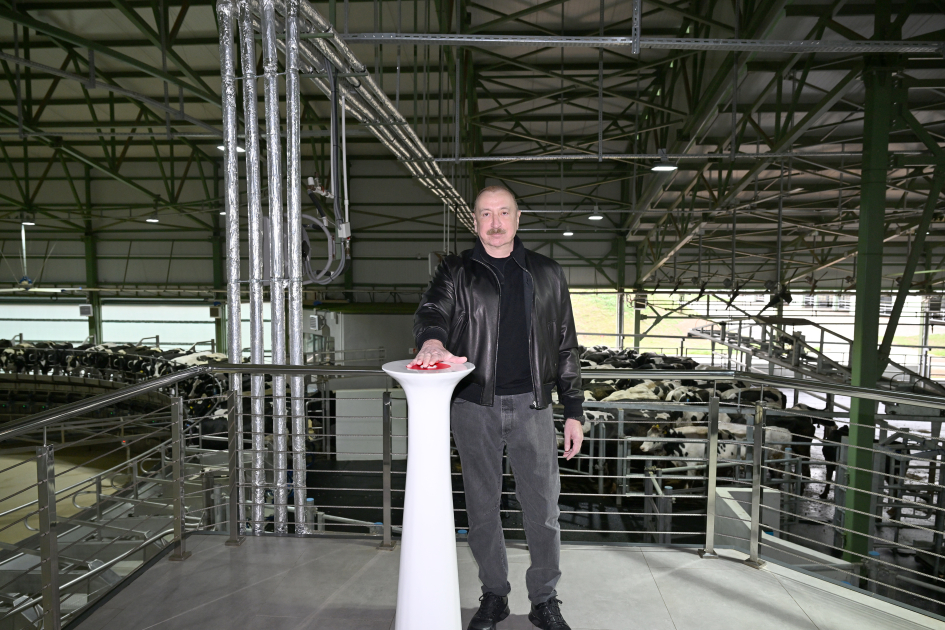 President Ilham Aliyev attends opening of “Shirvan Agro” livestock complex in Shamakhi (PHOTO)