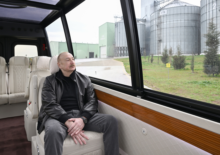 President Ilham Aliyev attends opening of “Shirvan Agro” livestock complex in Shamakhi (PHOTO)